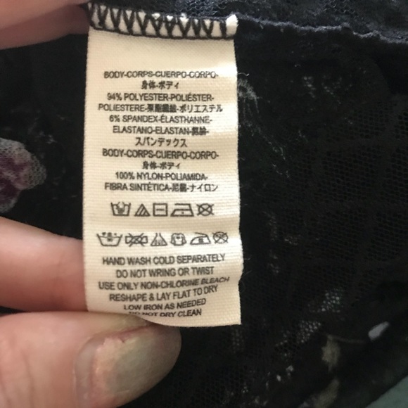 Intimately Free People Black Floral Lace Top - Picture 6 of 6